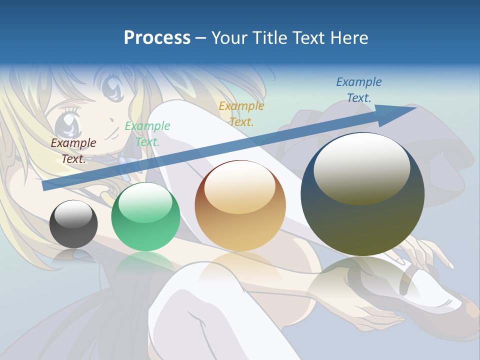 A Girl With Blonde Hair Is Sitting On The Ground PowerPoint Template