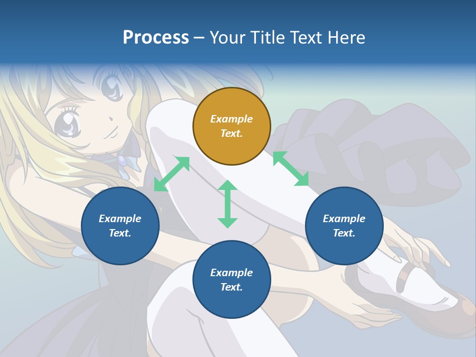 A Girl With Blonde Hair Is Sitting On The Ground PowerPoint Template