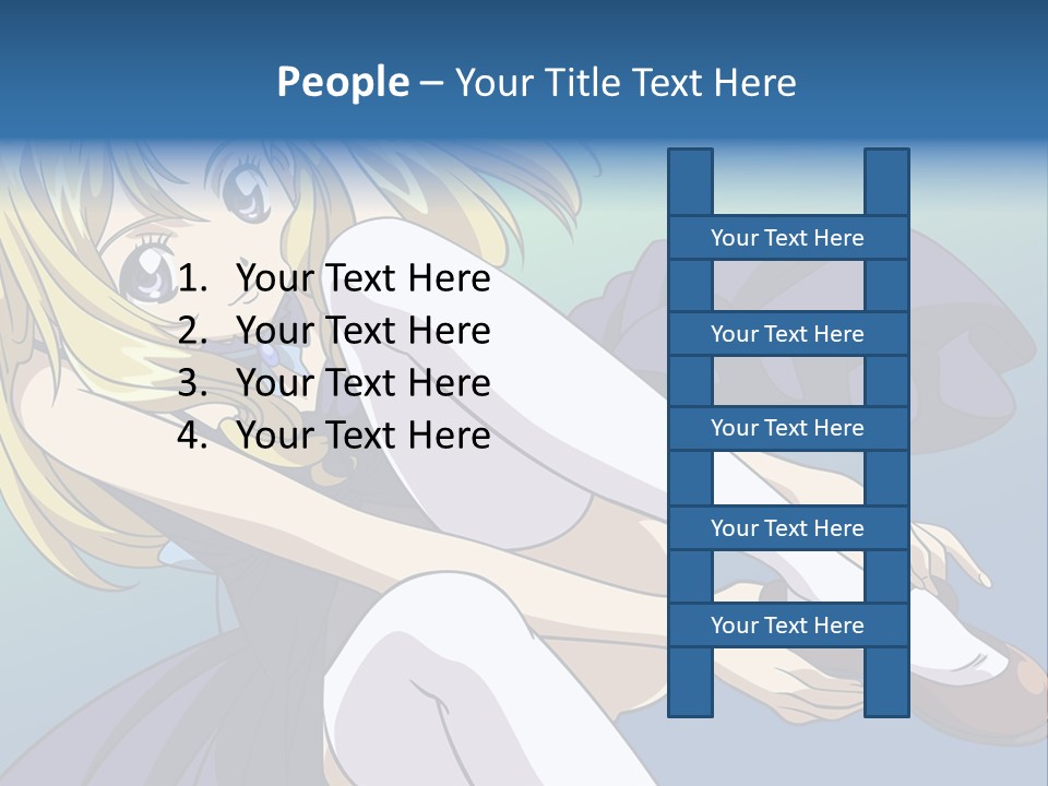 A Girl With Blonde Hair Is Sitting On The Ground PowerPoint Template