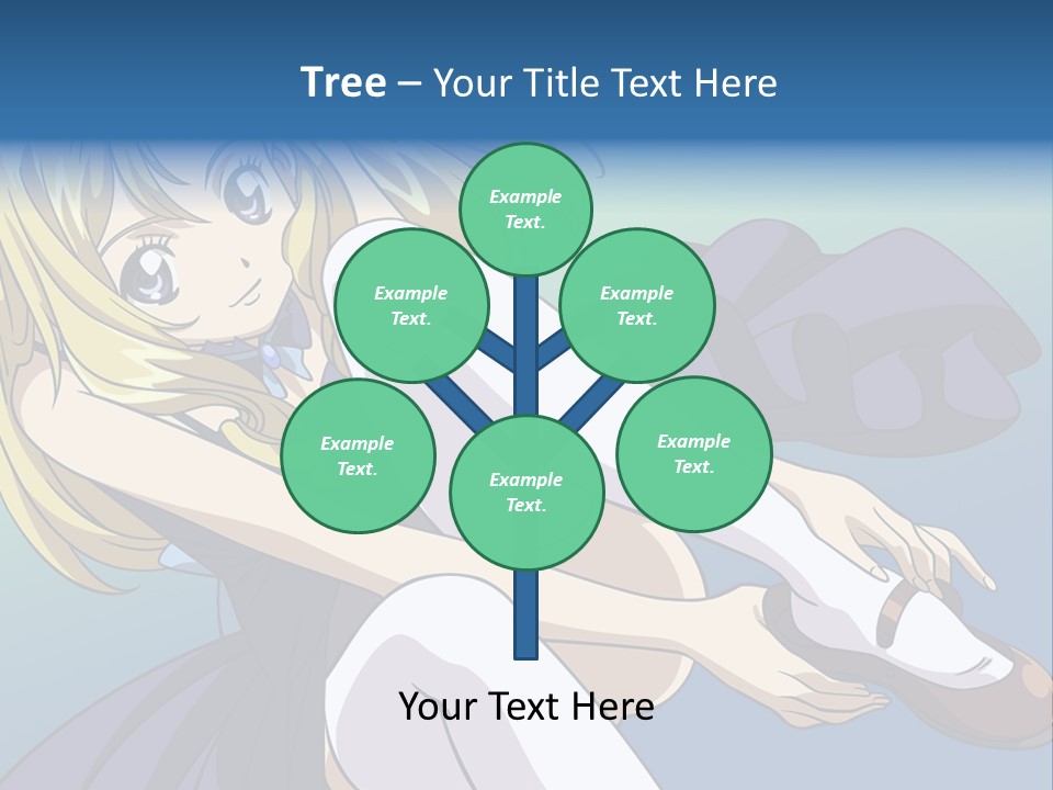 A Girl With Blonde Hair Is Sitting On The Ground PowerPoint Template