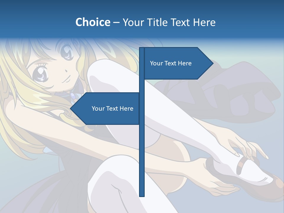 A Girl With Blonde Hair Is Sitting On The Ground PowerPoint Template