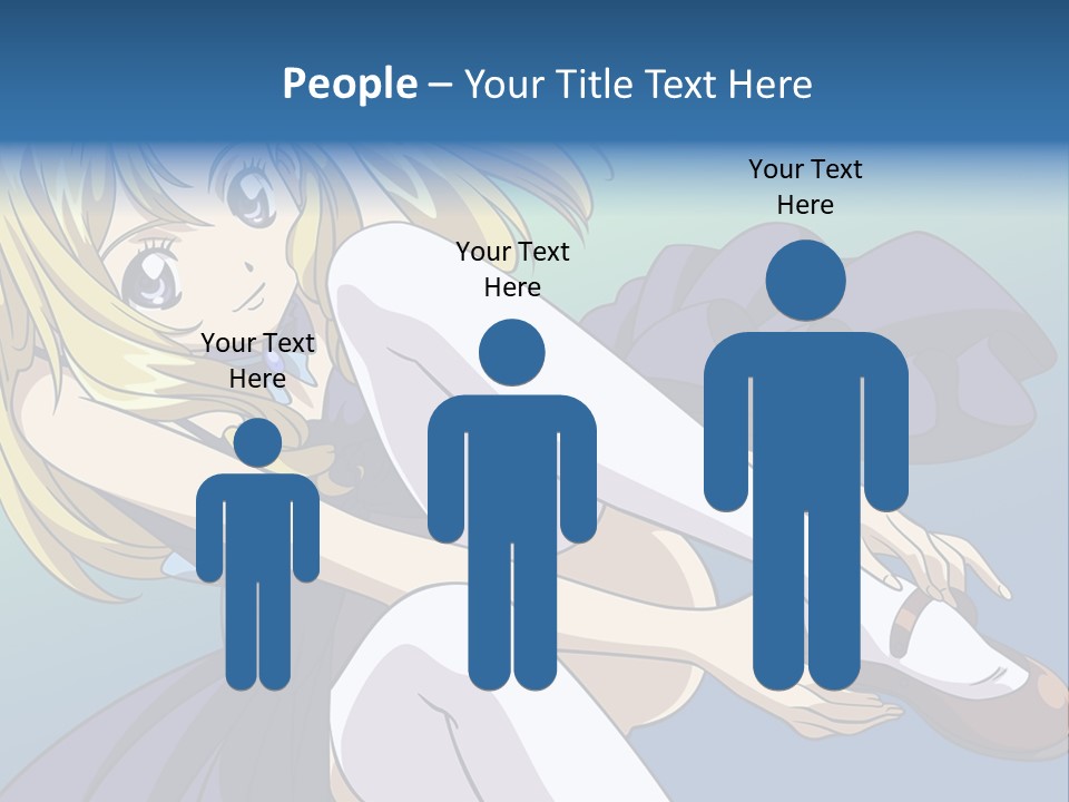 A Girl With Blonde Hair Is Sitting On The Ground PowerPoint Template