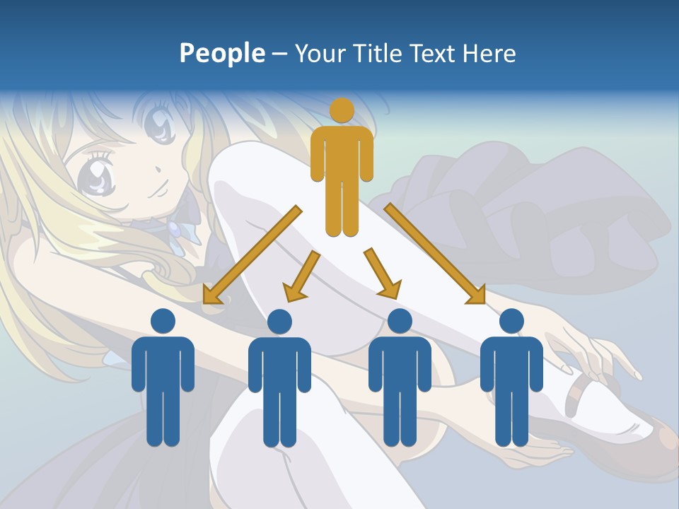 A Girl With Blonde Hair Is Sitting On The Ground PowerPoint Template