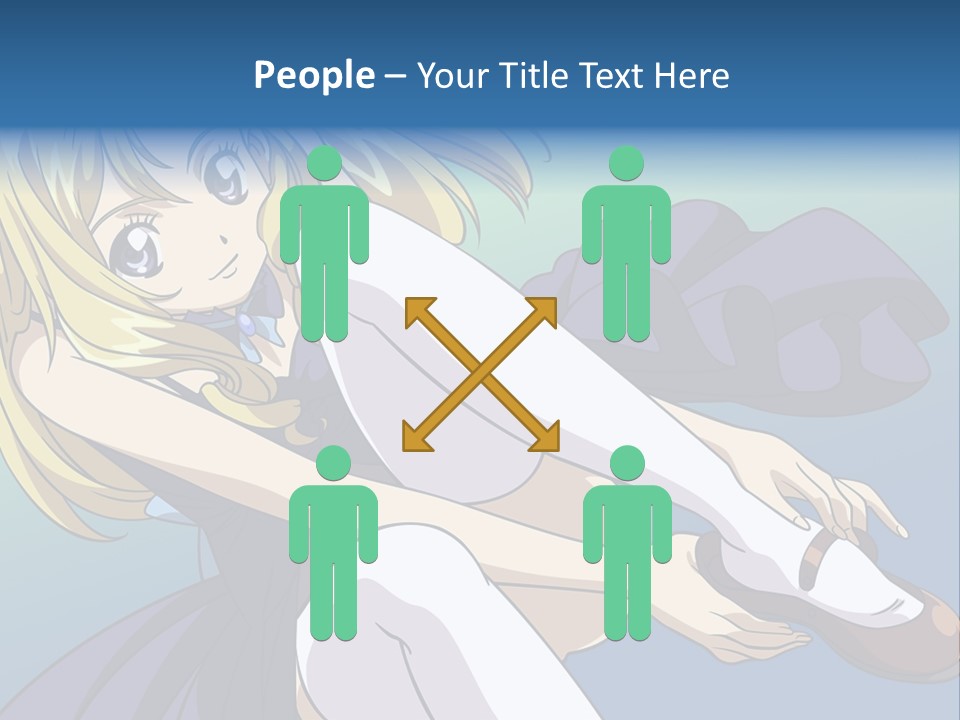 A Girl With Blonde Hair Is Sitting On The Ground PowerPoint Template