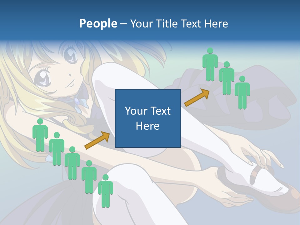 A Girl With Blonde Hair Is Sitting On The Ground PowerPoint Template