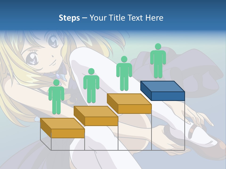 A Girl With Blonde Hair Is Sitting On The Ground PowerPoint Template