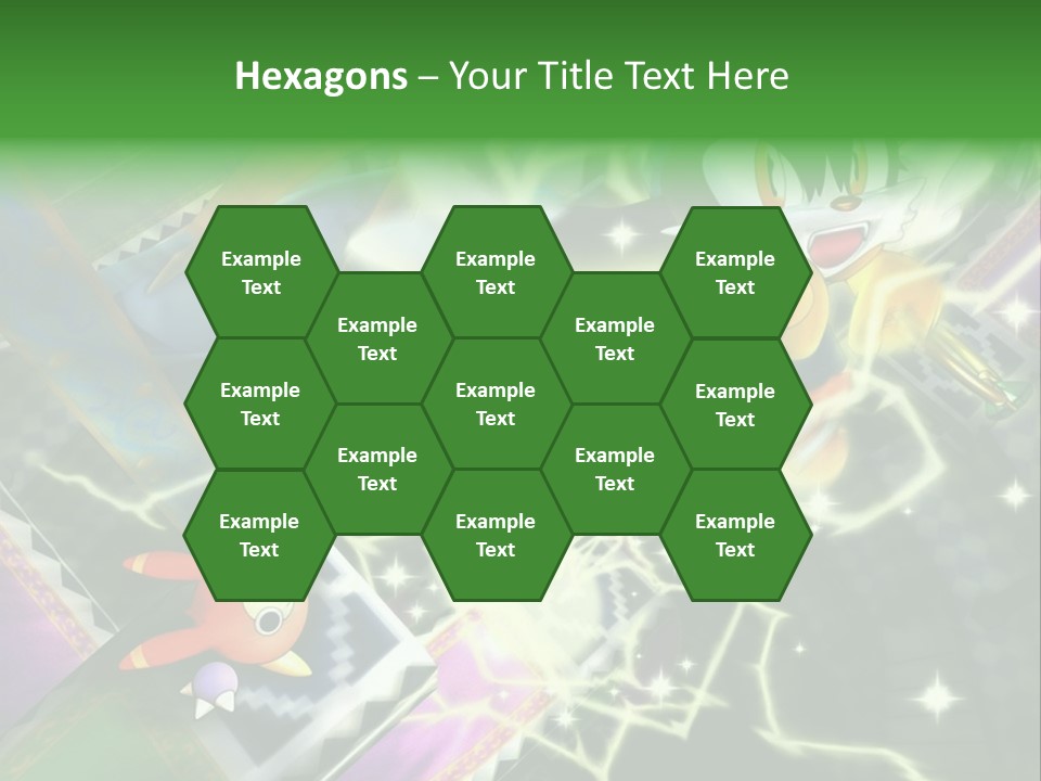 A Cartoon Character With A Green Background PowerPoint Template