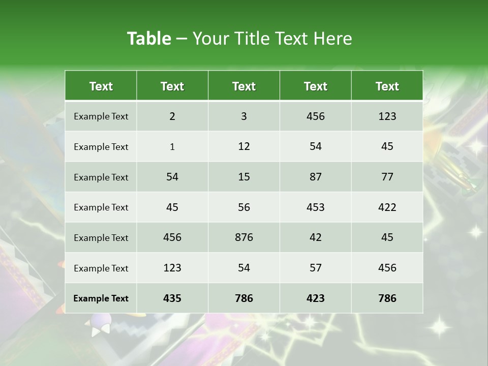 A Cartoon Character With A Green Background PowerPoint Template