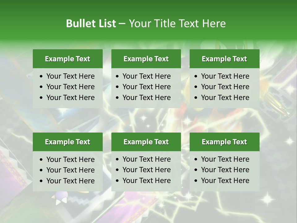 A Cartoon Character With A Green Background PowerPoint Template