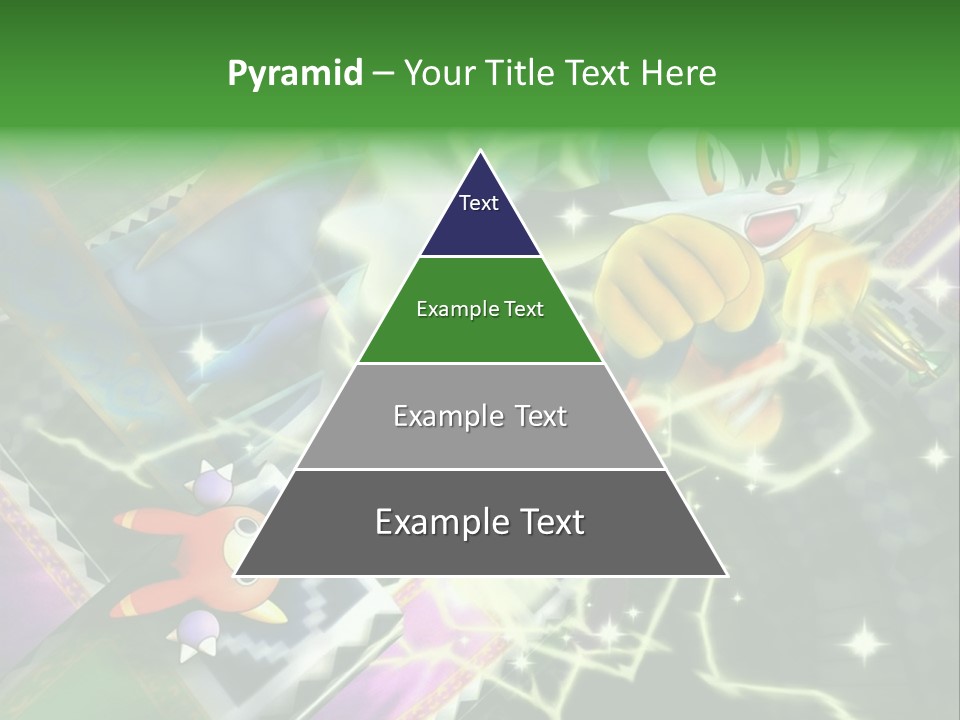 A Cartoon Character With A Green Background PowerPoint Template