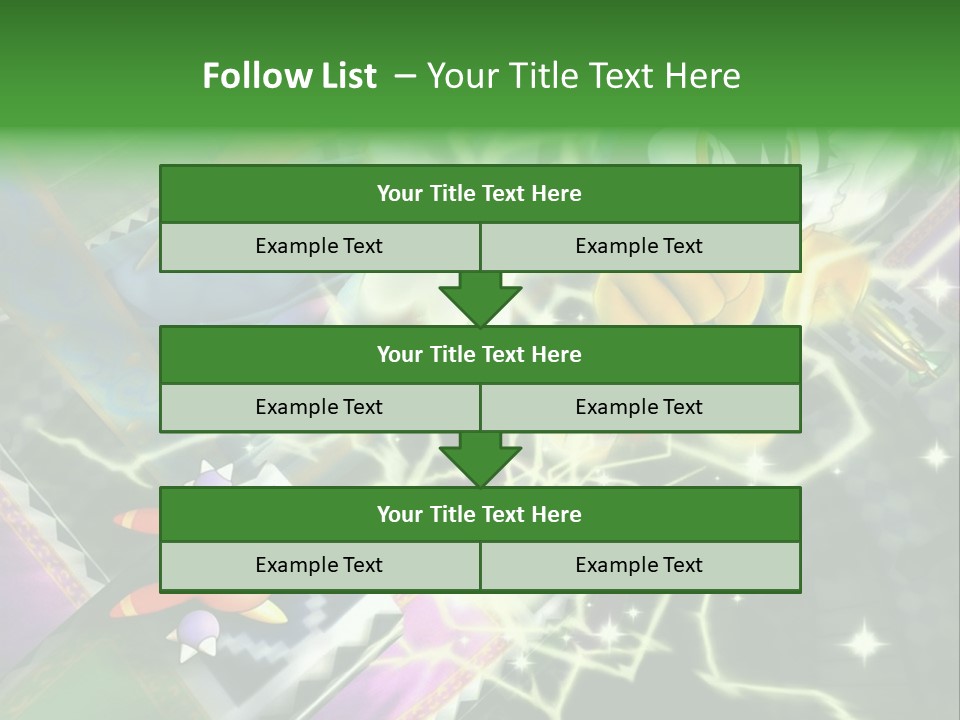 A Cartoon Character With A Green Background PowerPoint Template