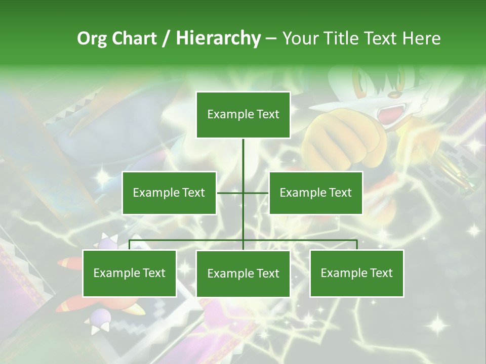 A Cartoon Character With A Green Background PowerPoint Template