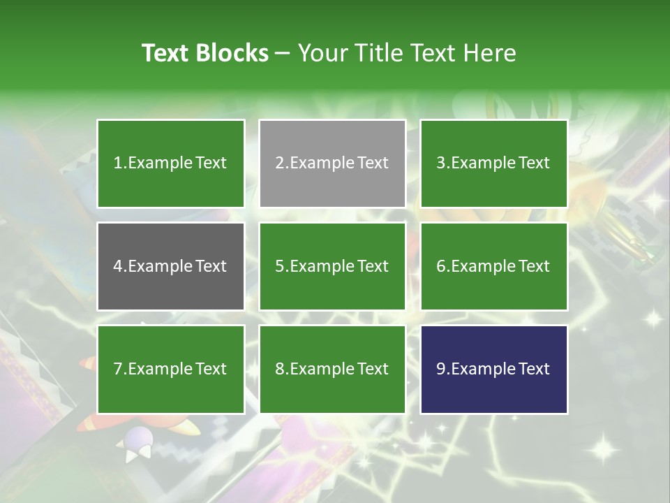 A Cartoon Character With A Green Background PowerPoint Template