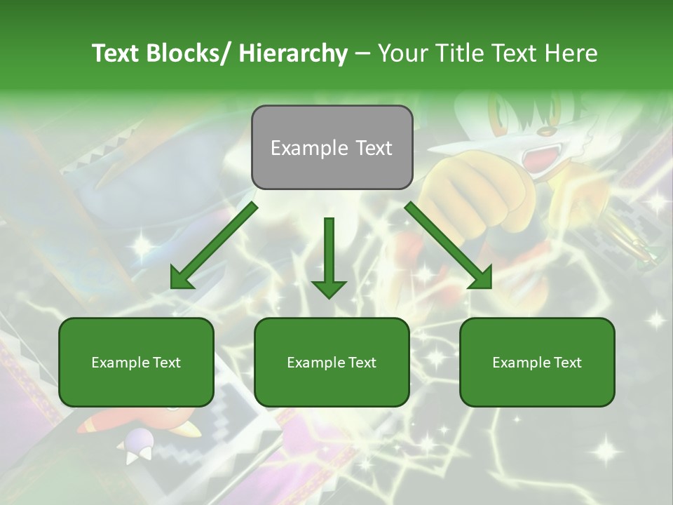 A Cartoon Character With A Green Background PowerPoint Template
