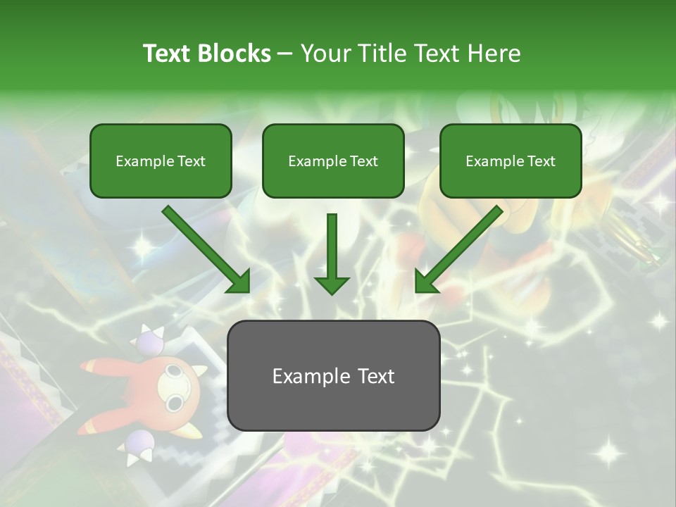 A Cartoon Character With A Green Background PowerPoint Template