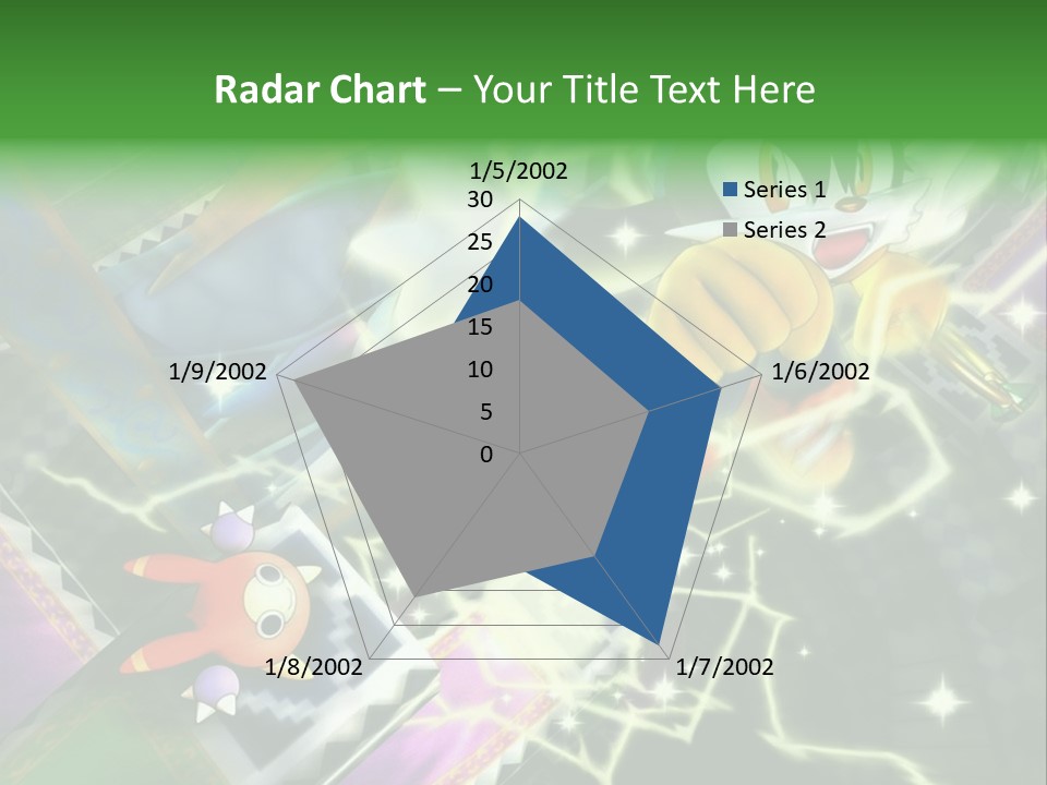 A Cartoon Character With A Green Background PowerPoint Template