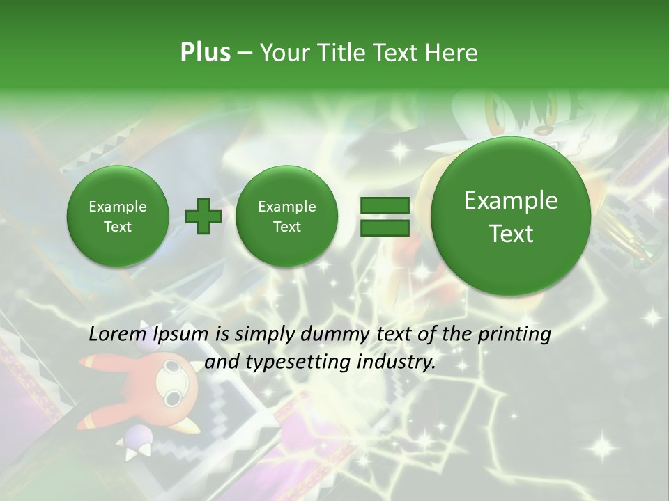 A Cartoon Character With A Green Background PowerPoint Template