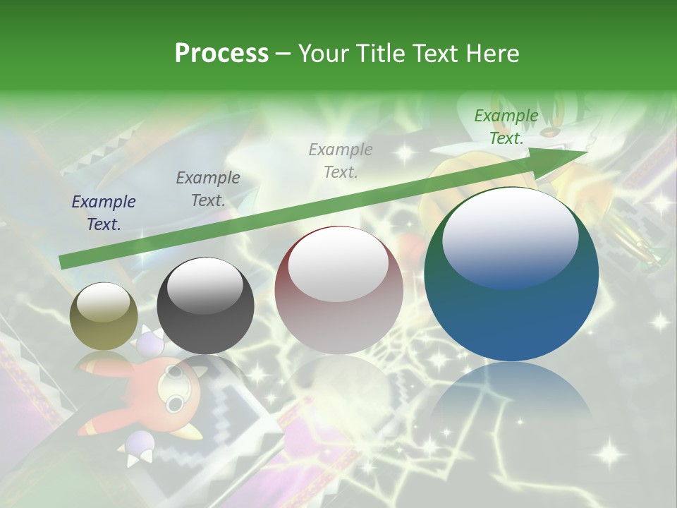 A Cartoon Character With A Green Background PowerPoint Template