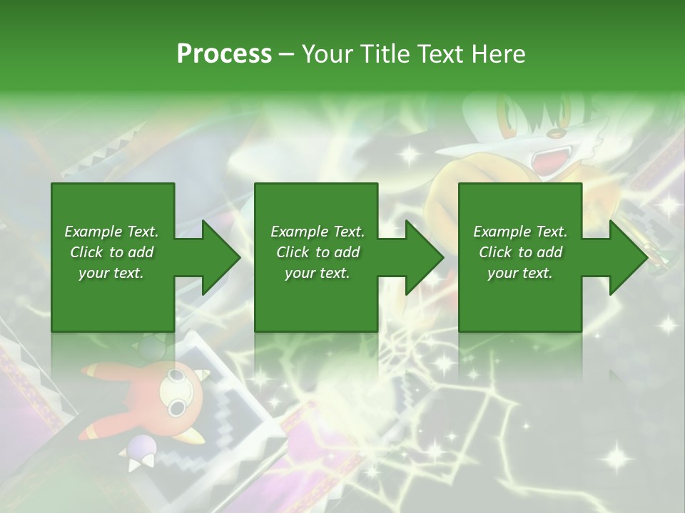 A Cartoon Character With A Green Background PowerPoint Template