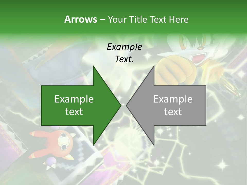 A Cartoon Character With A Green Background PowerPoint Template