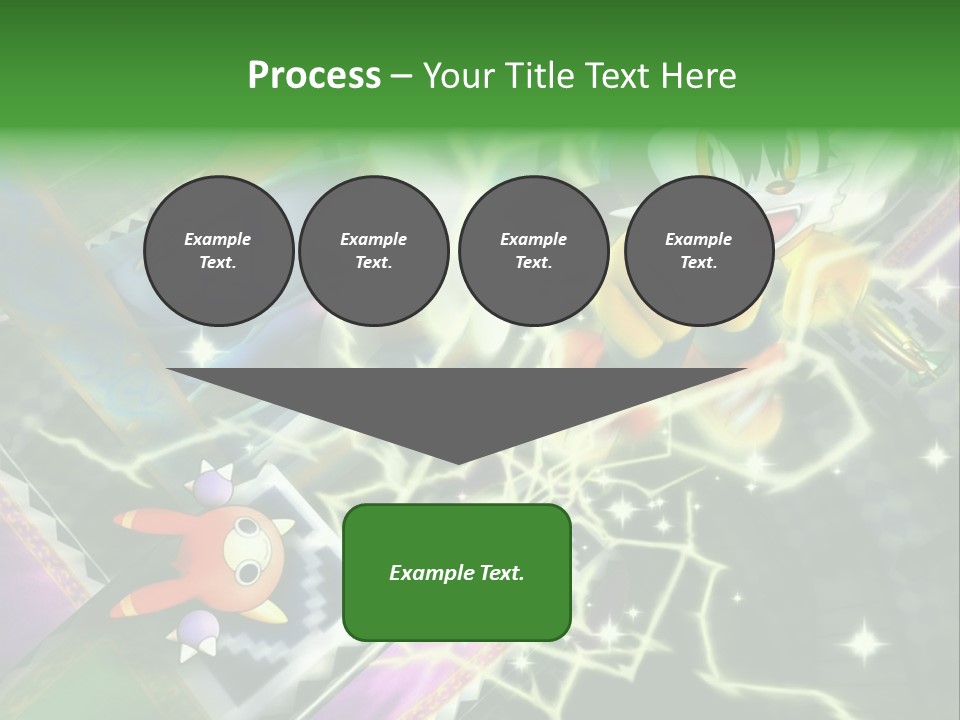 A Cartoon Character With A Green Background PowerPoint Template