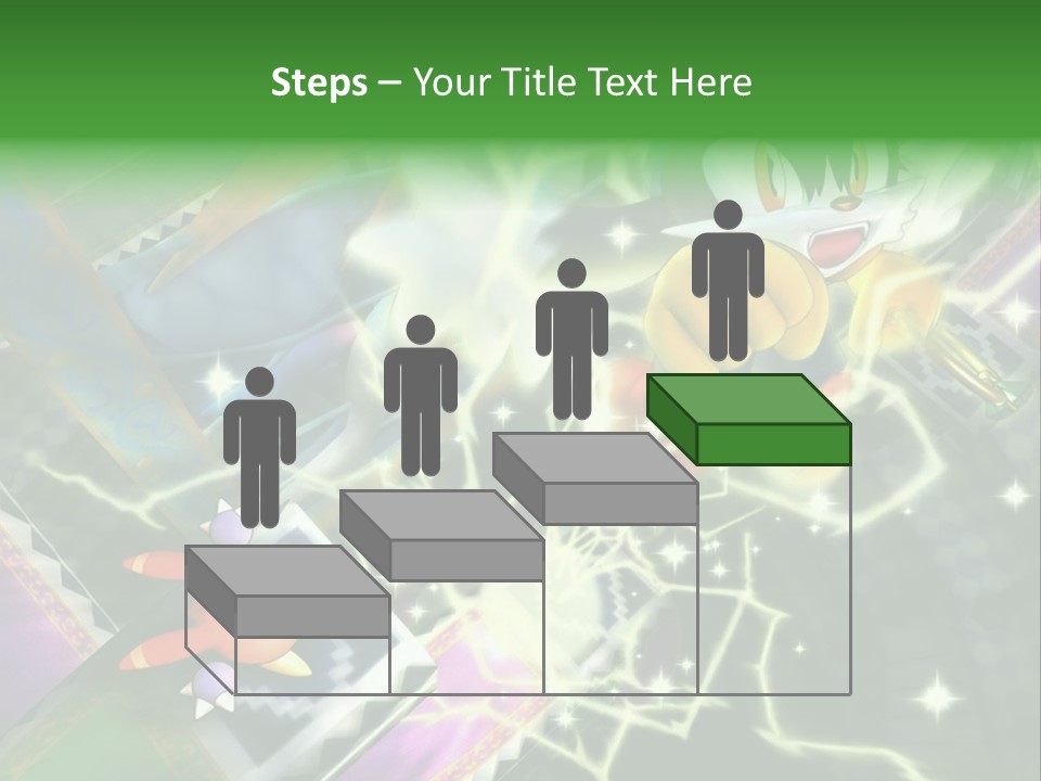 A Cartoon Character With A Green Background PowerPoint Template