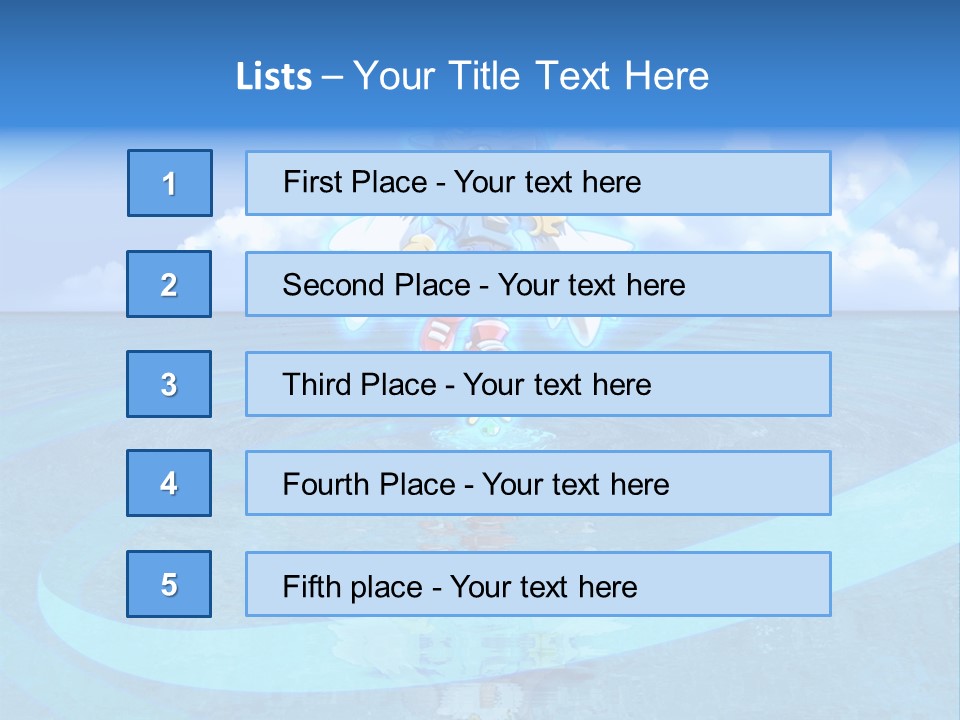 A Picture Of A Cartoon Character Floating In The Water PowerPoint Template