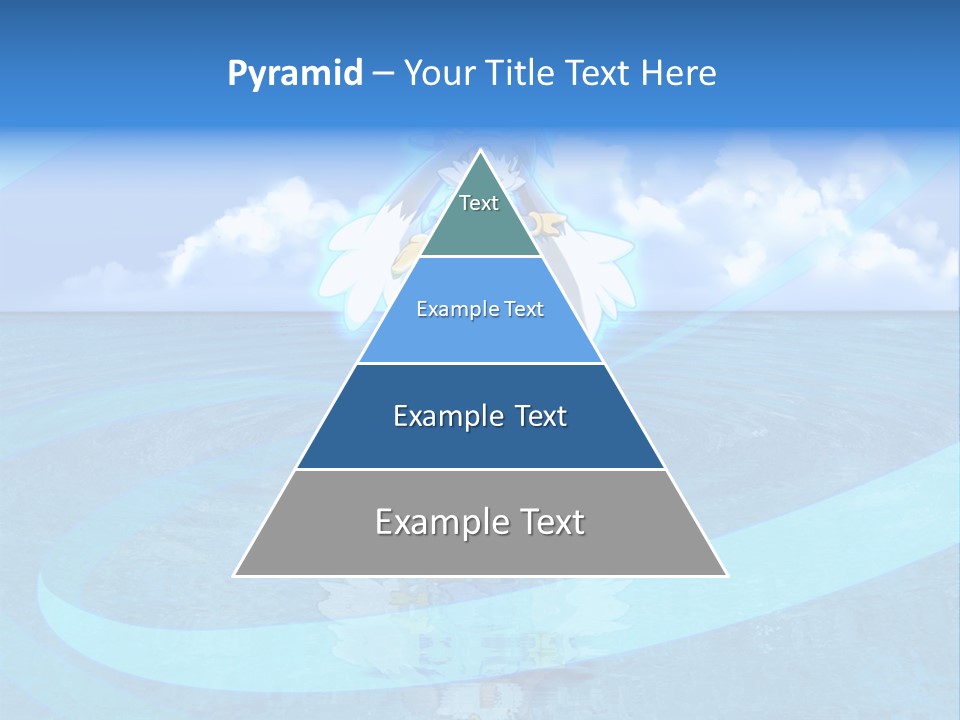 A Picture Of A Cartoon Character Floating In The Water PowerPoint Template