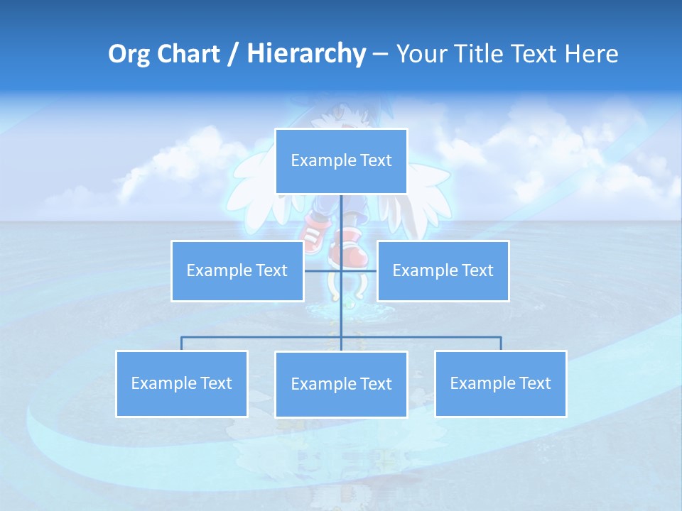 A Picture Of A Cartoon Character Floating In The Water PowerPoint Template