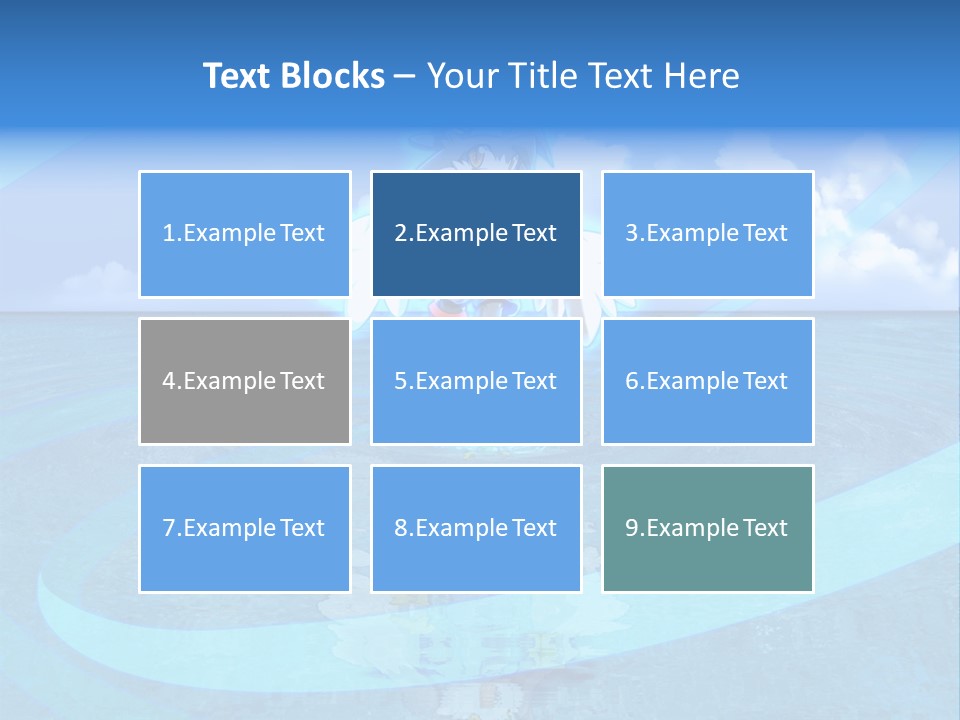 A Picture Of A Cartoon Character Floating In The Water PowerPoint Template