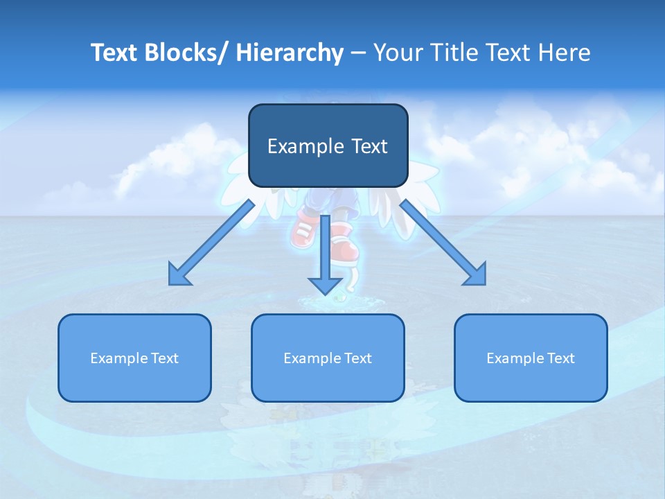 A Picture Of A Cartoon Character Floating In The Water PowerPoint Template