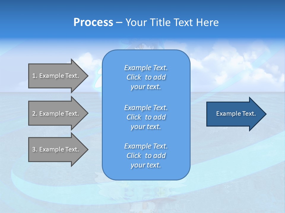 A Picture Of A Cartoon Character Floating In The Water PowerPoint Template