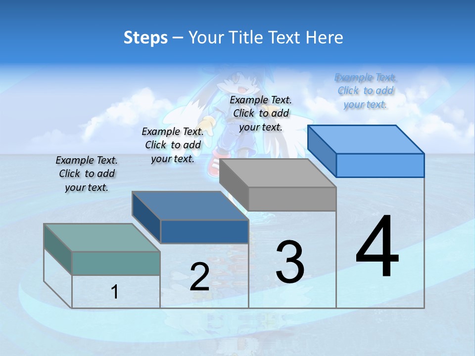 A Picture Of A Cartoon Character Floating In The Water PowerPoint Template