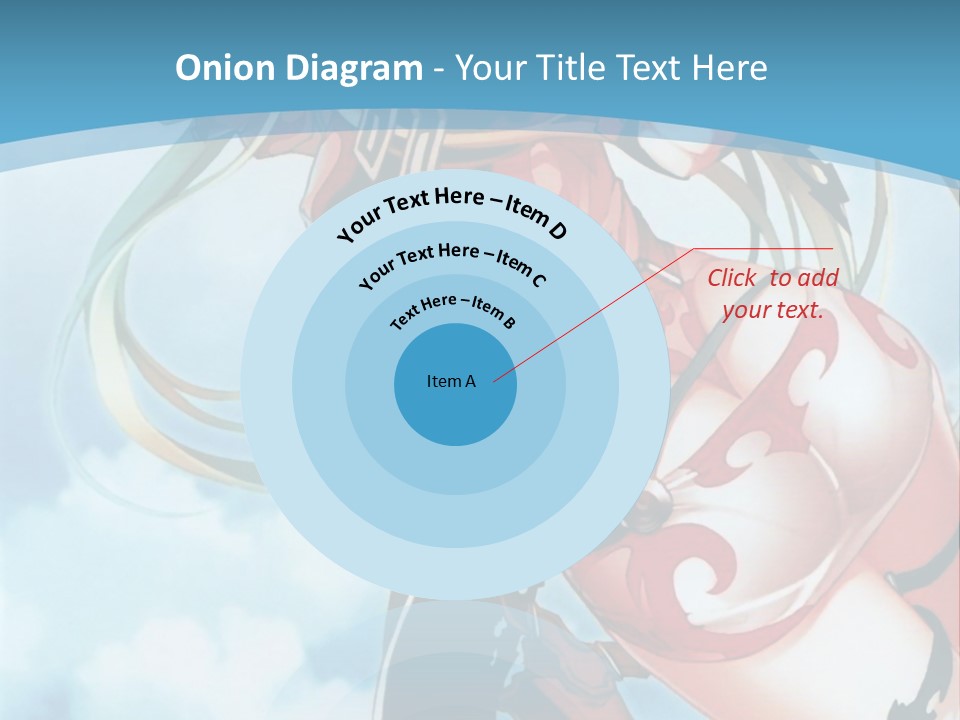 A Woman With A Sword Is Flying Through The Air PowerPoint Template