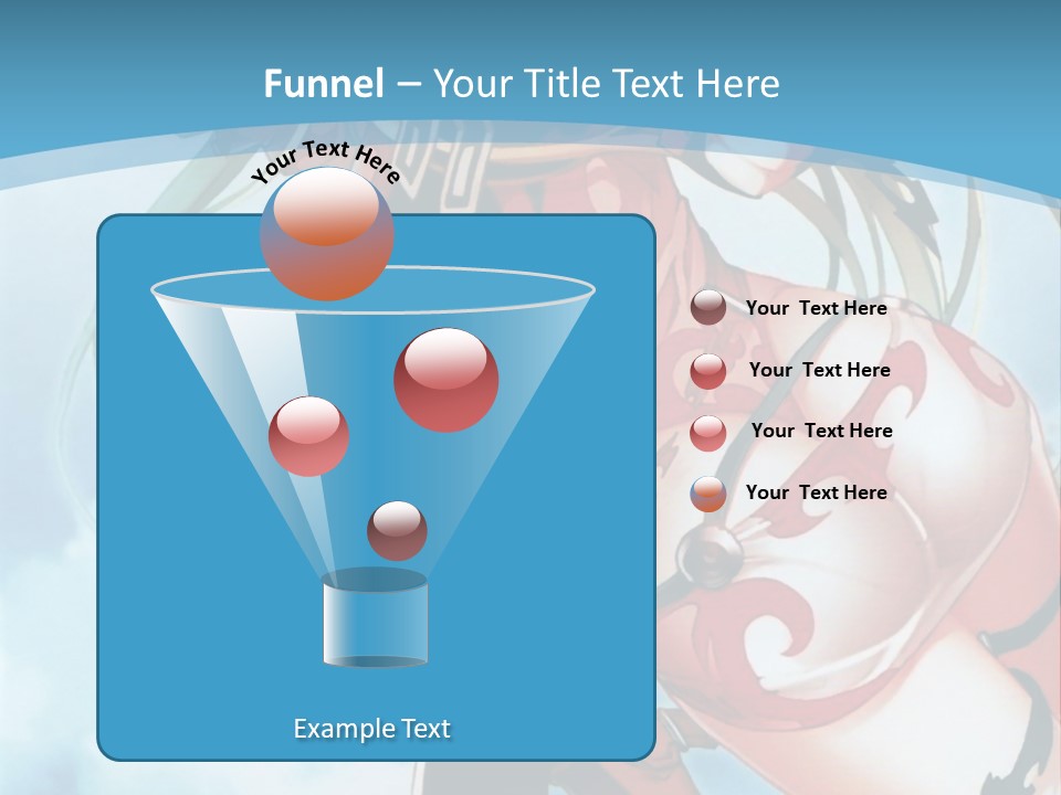 A Woman With A Sword Is Flying Through The Air PowerPoint Template
