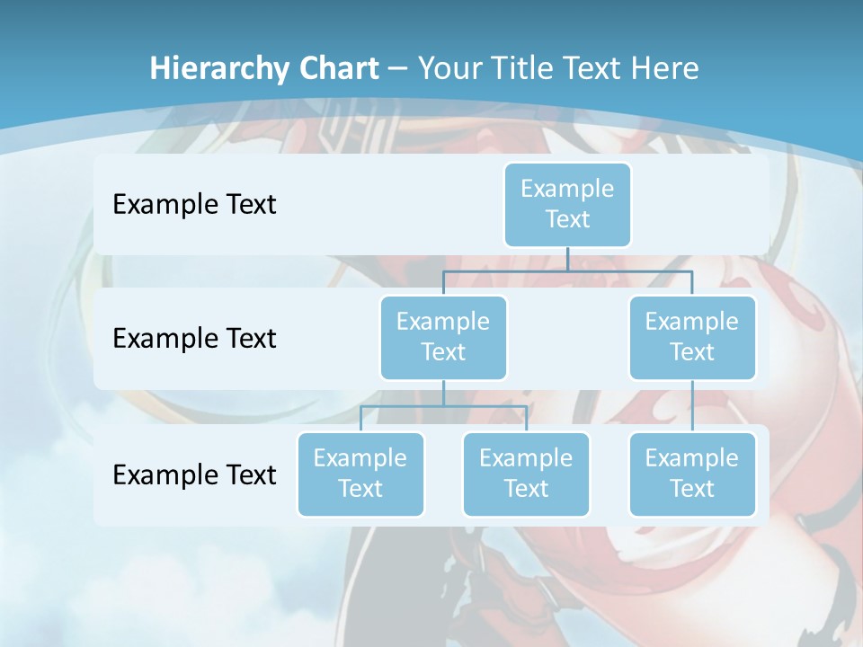 A Woman With A Sword Is Flying Through The Air PowerPoint Template