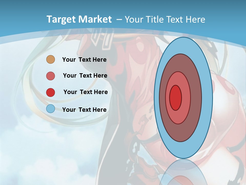 A Woman With A Sword Is Flying Through The Air PowerPoint Template