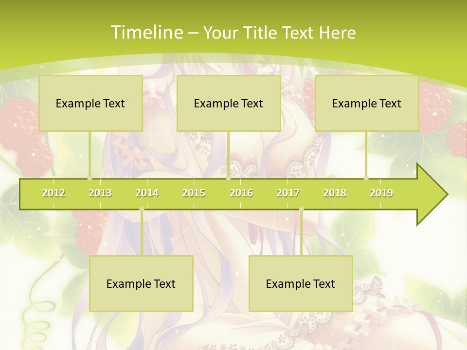 A Girl In A Pink Dress Sitting On A Green Background PowerPoint Template