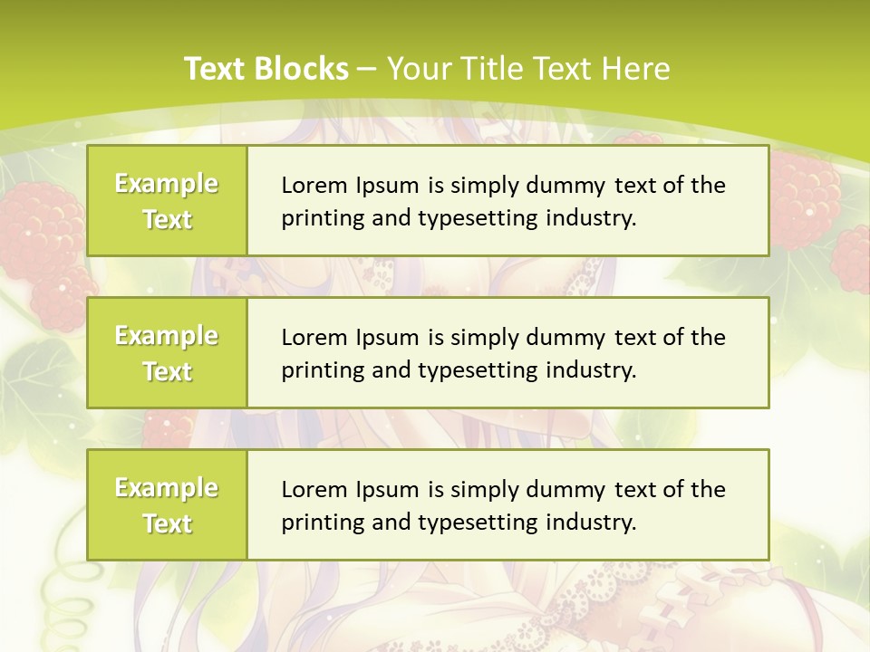 A Girl In A Pink Dress Sitting On A Green Background PowerPoint Template