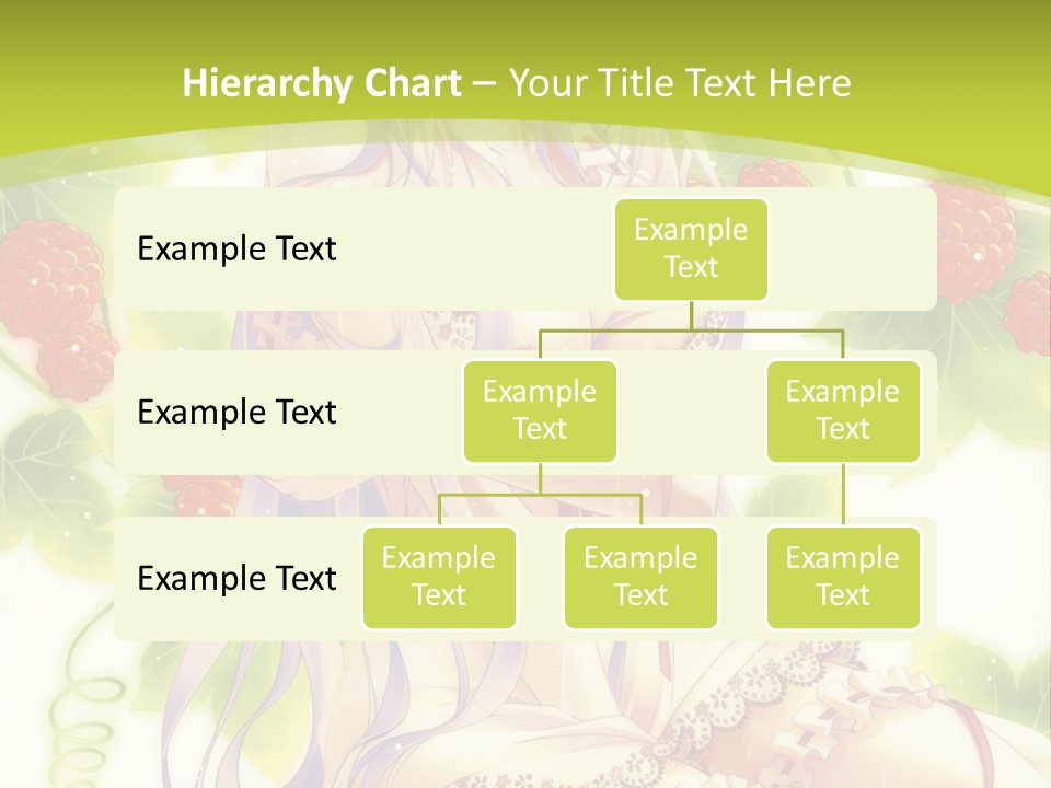 A Girl In A Pink Dress Sitting On A Green Background PowerPoint Template