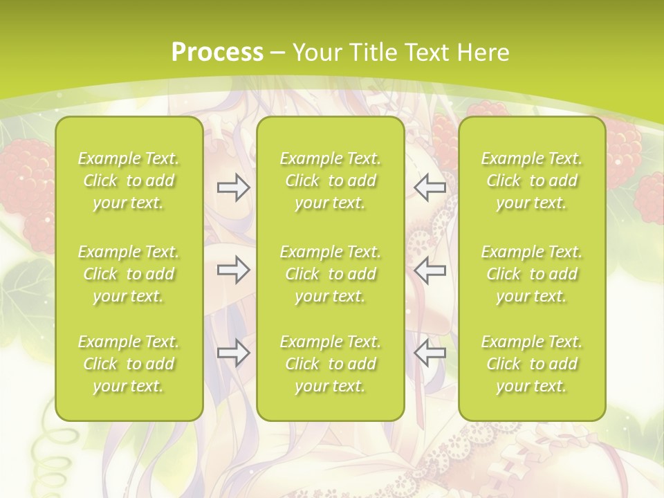 A Girl In A Pink Dress Sitting On A Green Background PowerPoint Template