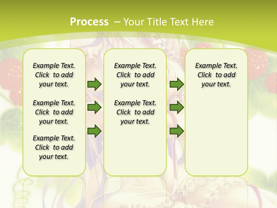 A Girl In A Pink Dress Sitting On A Green Background PowerPoint Template