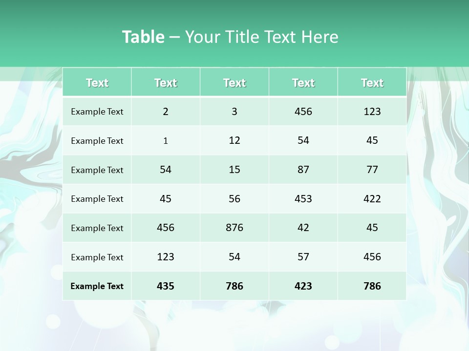 An Anime Character With Green Hair And A Green Background PowerPoint Template