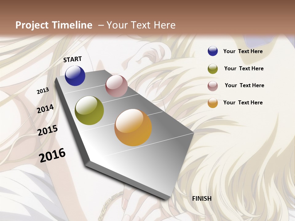 A Woman Laying On Top Of A Bed Next To A Wall PowerPoint Template