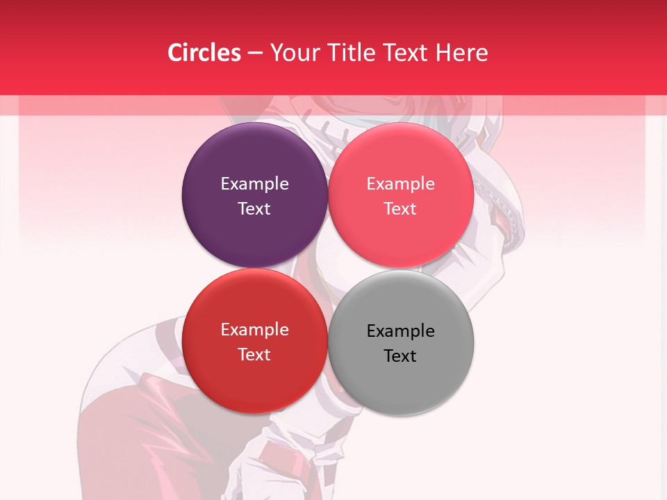 A Woman With Pink Hair Is Posing For The Camera PowerPoint Template