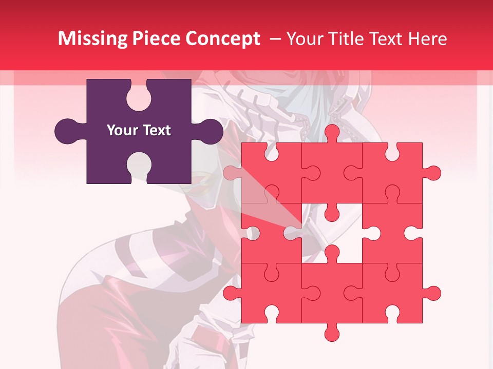 A Woman With Pink Hair Is Posing For The Camera PowerPoint Template