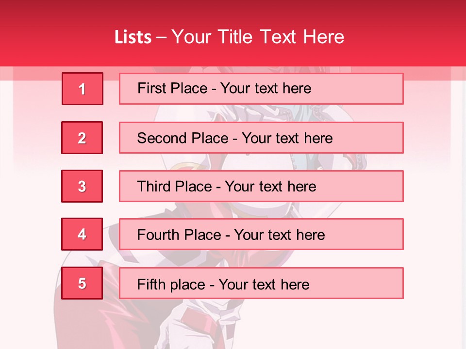 A Woman With Pink Hair Is Posing For The Camera PowerPoint Template