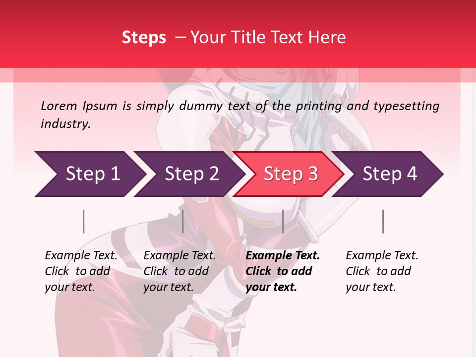 A Woman With Pink Hair Is Posing For The Camera PowerPoint Template