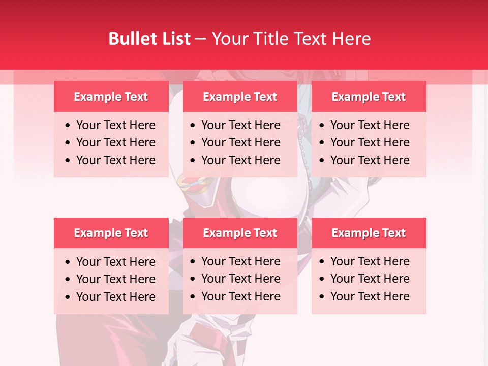 A Woman With Pink Hair Is Posing For The Camera PowerPoint Template