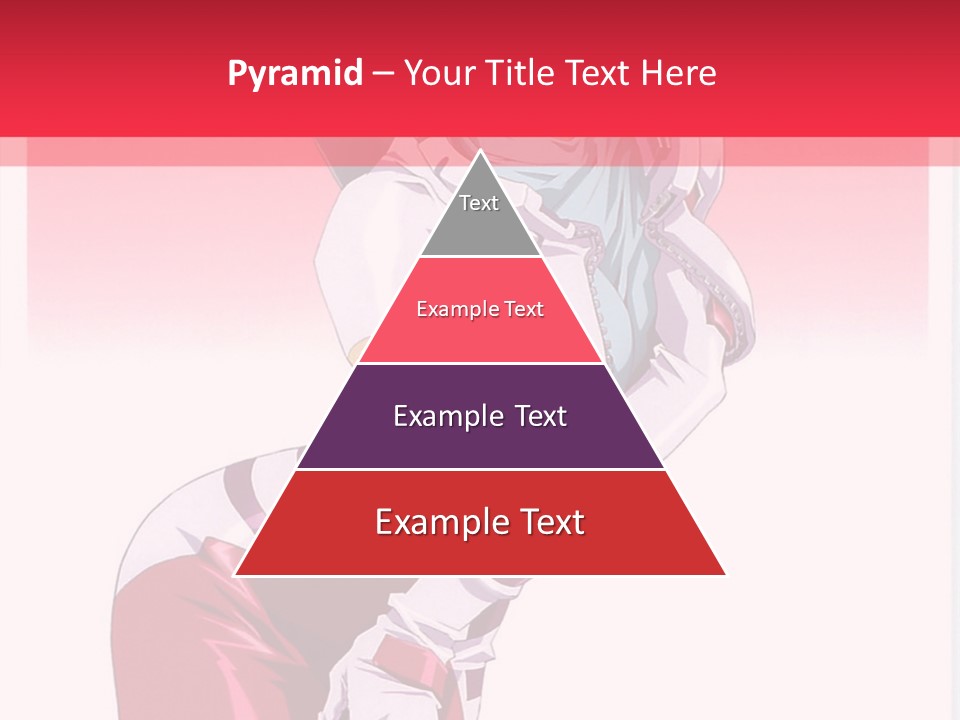 A Woman With Pink Hair Is Posing For The Camera PowerPoint Template